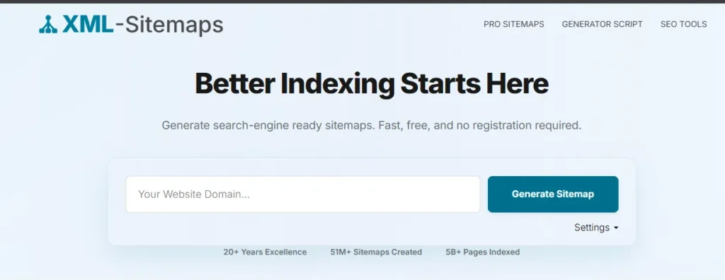 XML-Sitemaps网站地图