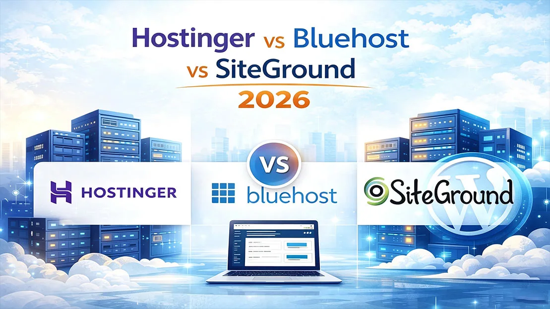 Hostinger vs SiteGround vs Bluehost 2026 主机横向对比